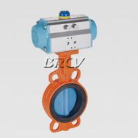 氣動對夾式尼龍蝶閥